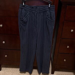 Striped Black Pants